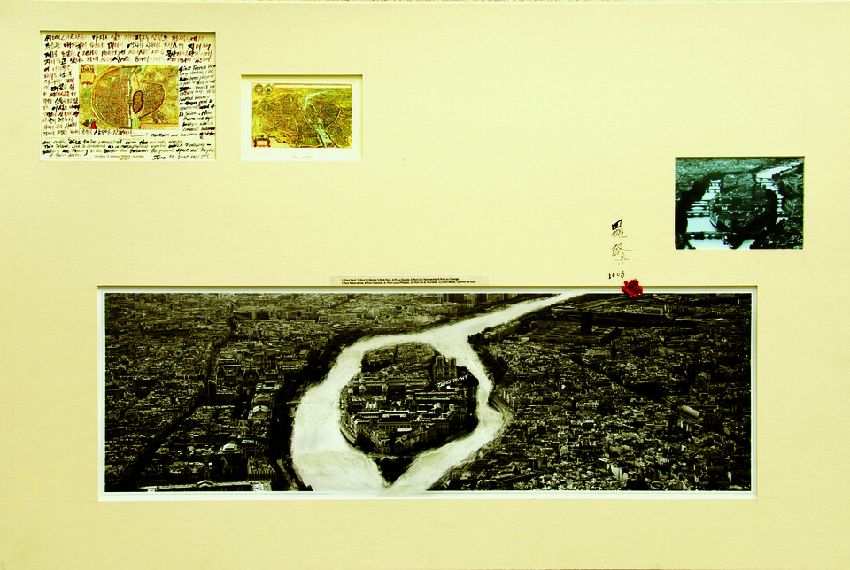 Drawing 03 for Missing project, 2007, mixed media with hardboard paper. 80x120cm